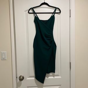 Prettylittlething Emerald Green Midi Dress